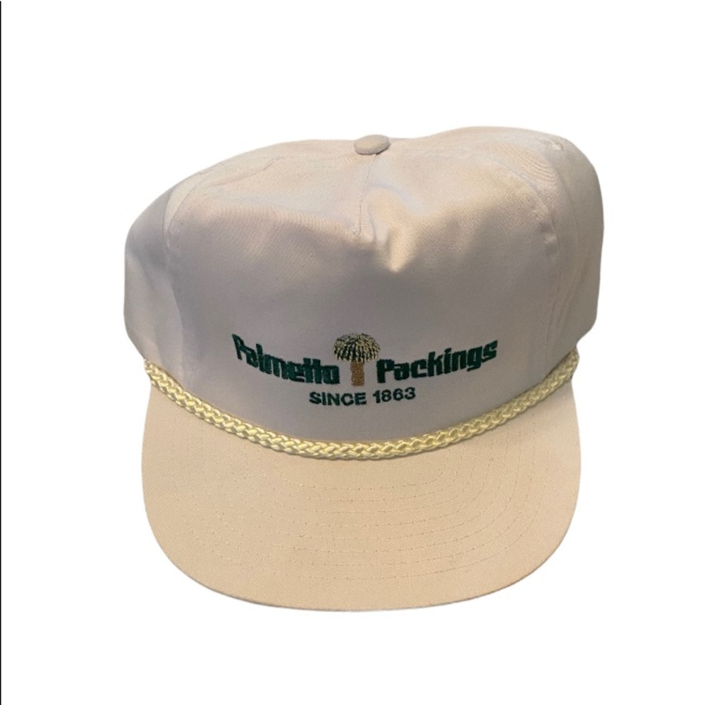 Vintage Palmetto packaging trucker hat